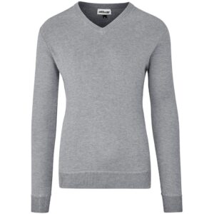 Mens Long Sleeve Peru V-Neck Jersey - Grey