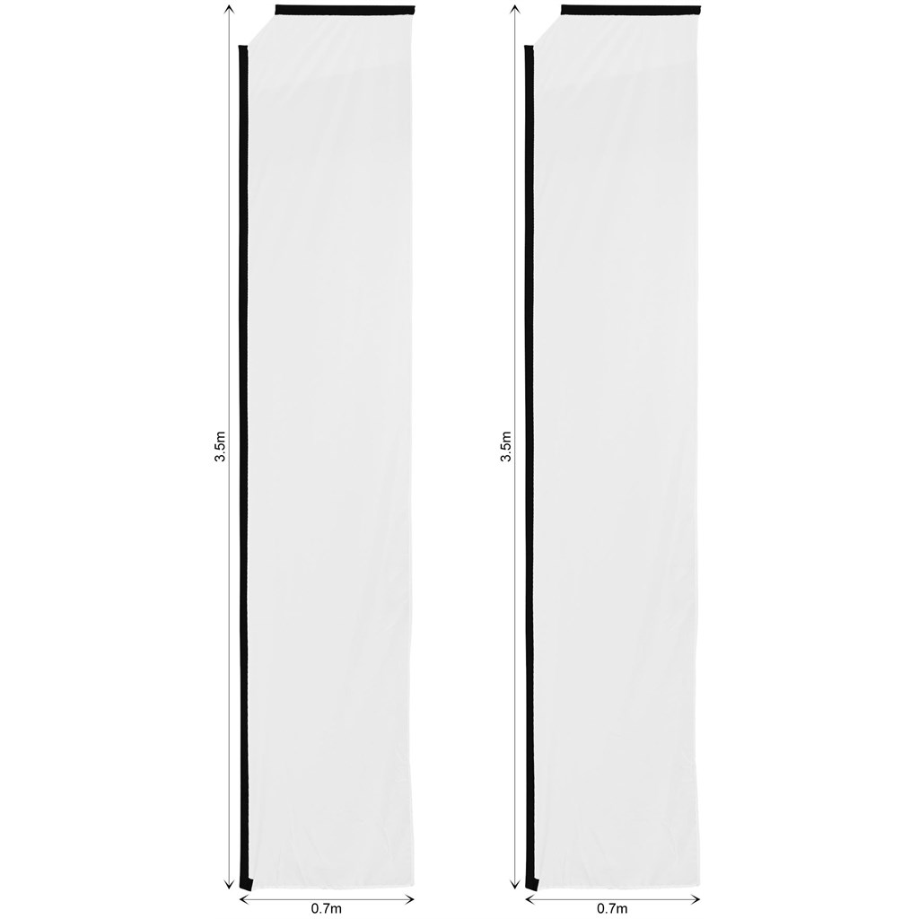 Legend 4m Sublimated Telescopic Flying Banner Skin - Set Of 2 (Excludes Hardware) - Image 2